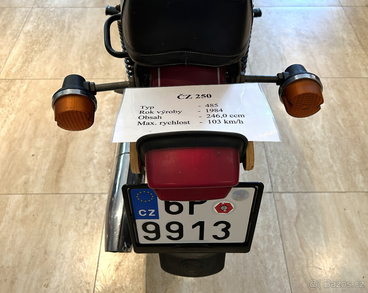 ČZ 250 Egypťan, typ 485, 1984 - 5