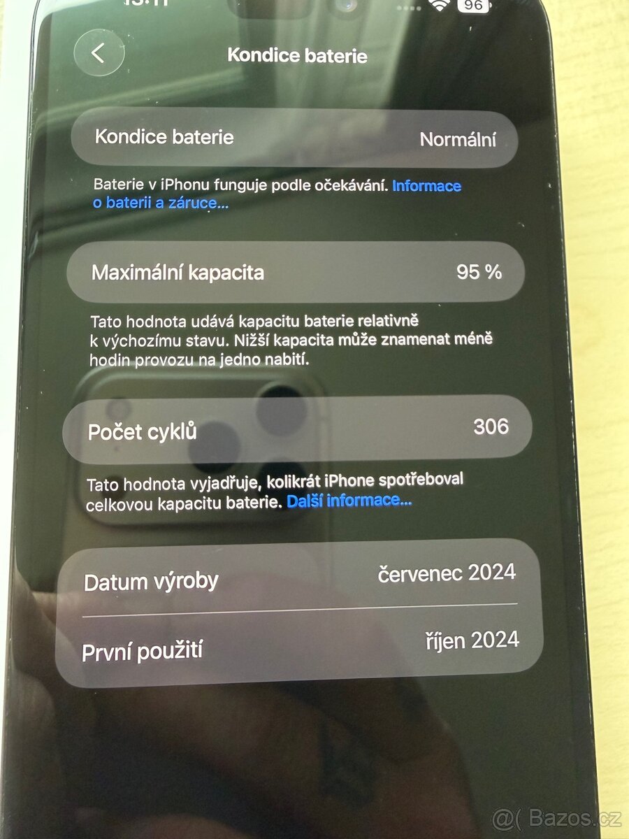 Apple iPhone 15 Plus 128GB černý A+ stav - 5