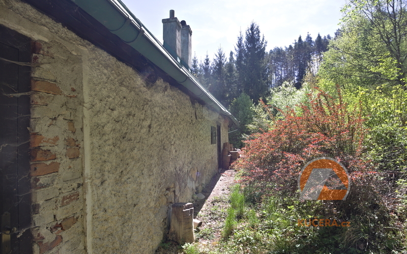 Roubená chalupa v lese - 5