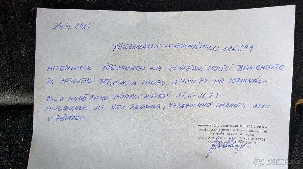 Alternátor nový pro Dodge Grand Caravan V / Chrysler atd. - 5