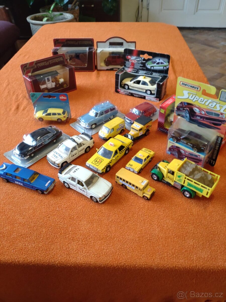 Modely aut TAXI 93 kusů POUZE KOMPLET - 5