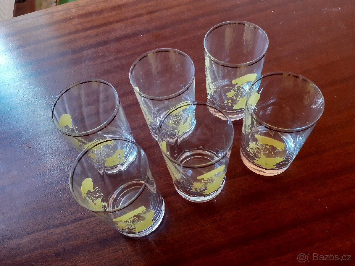 Retro skleničky Šmoulové - 5