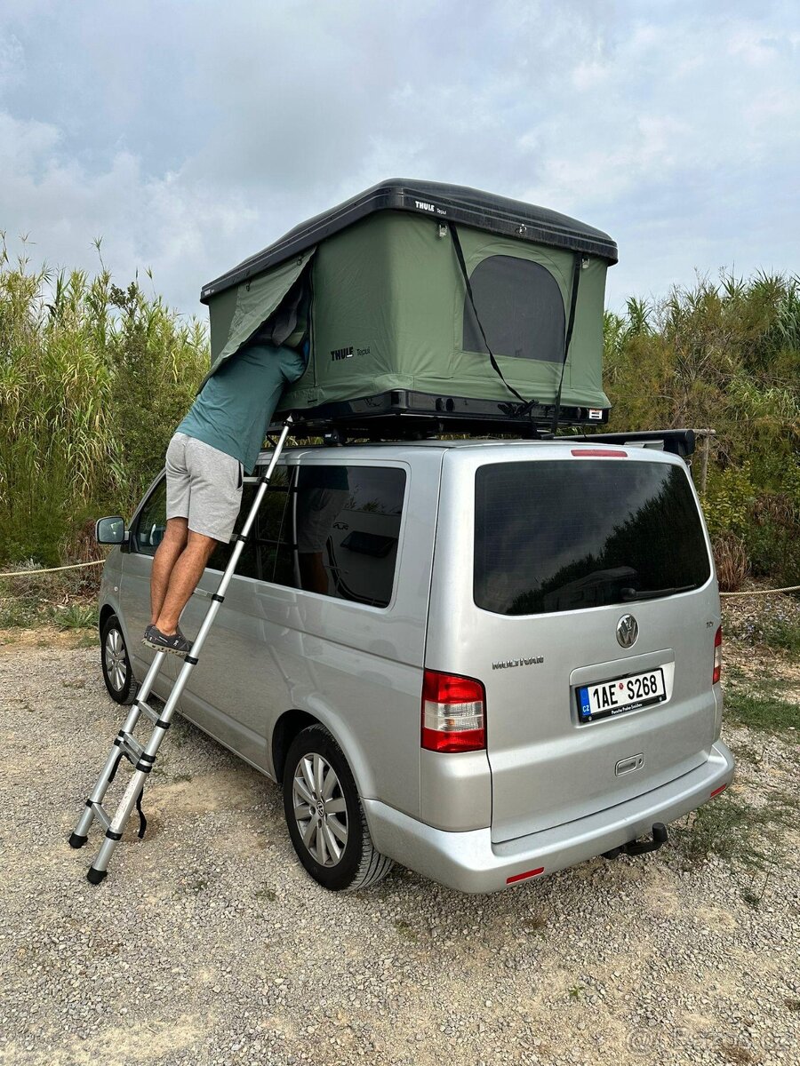 VW Multivan T5 1.9 TDI 75kW + střešní stan + markýza, servis - 5