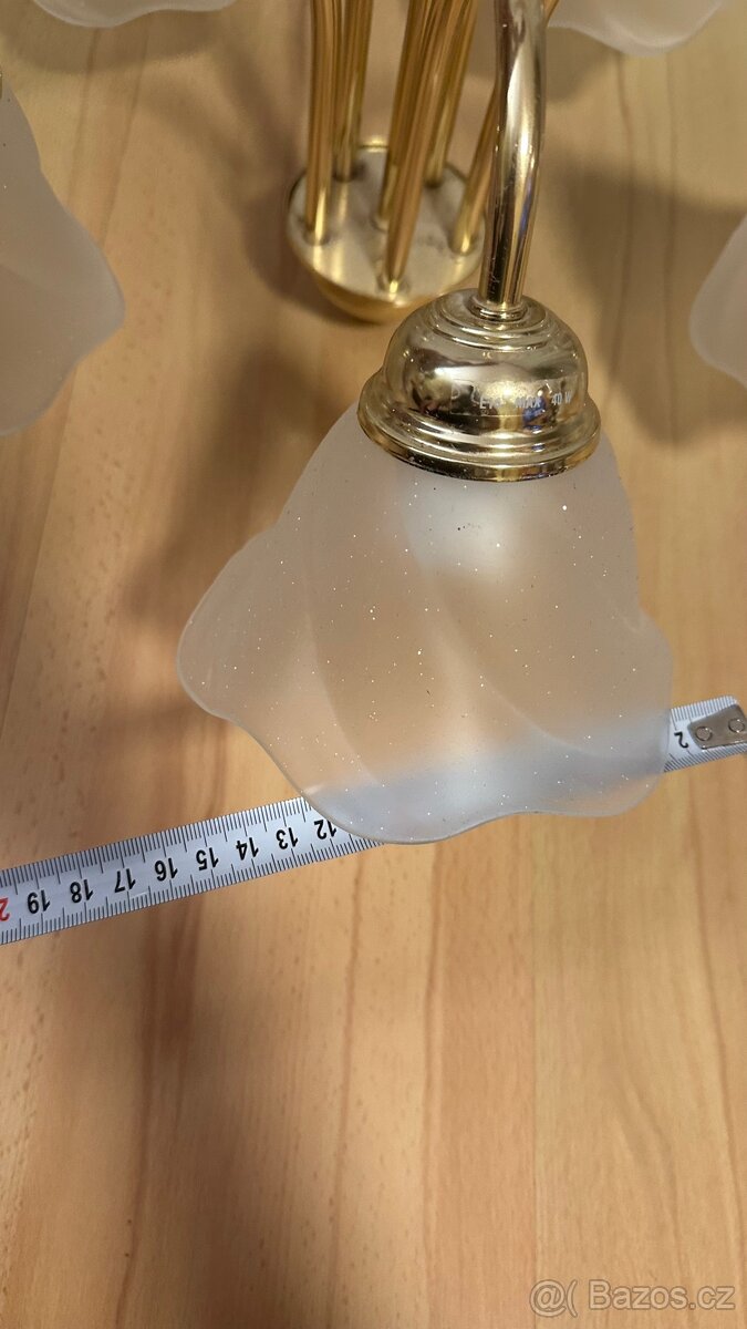 Lustr zlaty 5 ramen - 5