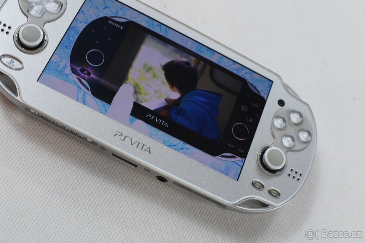 Sony PlayStation Vita Ice Silver Rare PCH-1000 OLED - 5