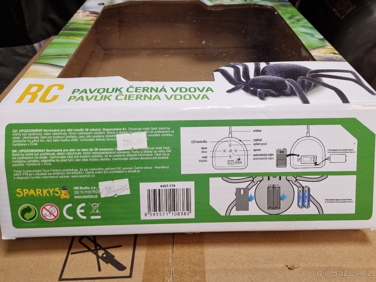 SPARKYS RC pavouk černá vdova - 5