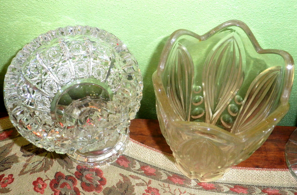 Váza skleněná masivní - více druhů - 5