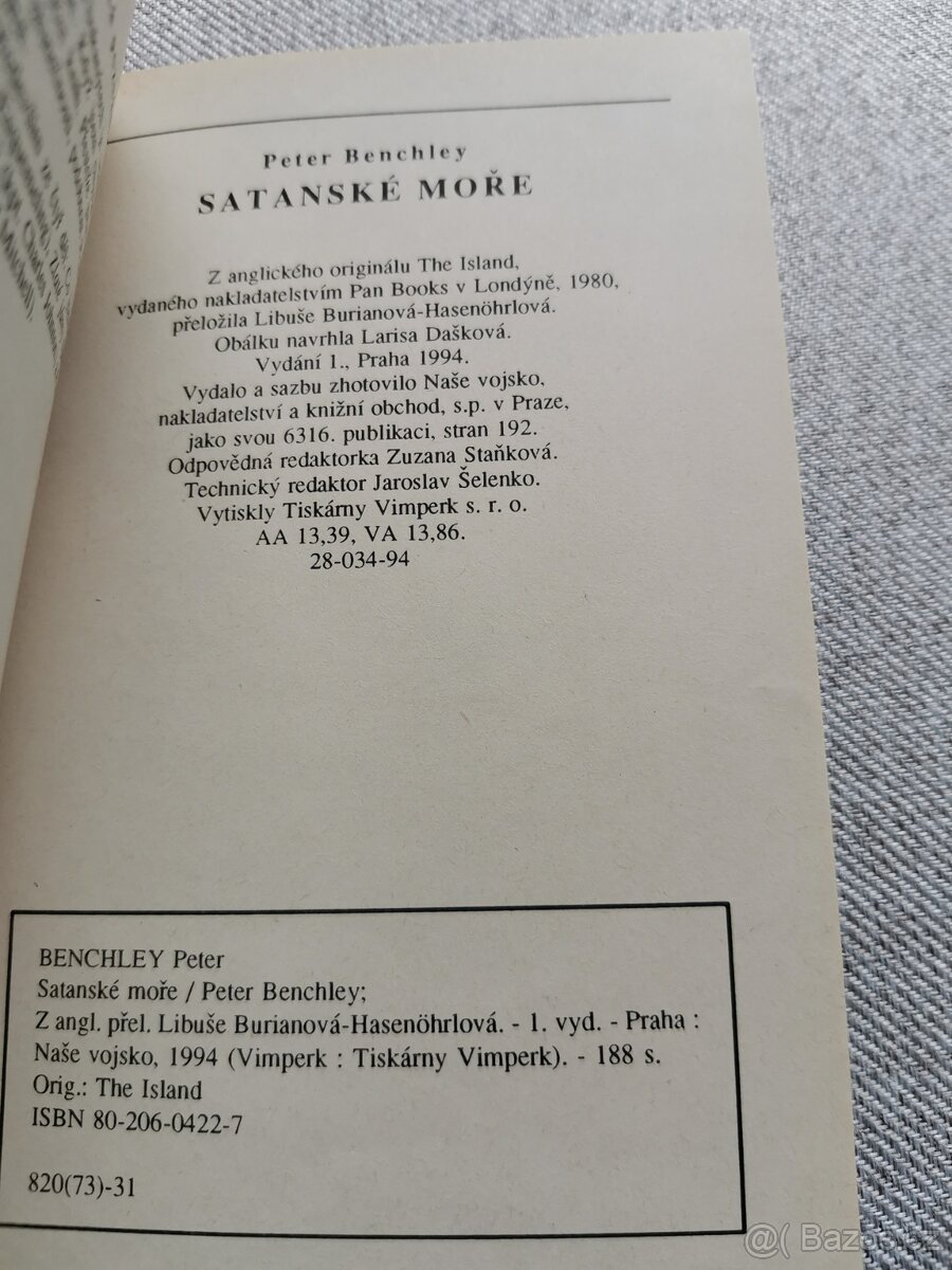 Satanské moře - Peter Benchley - 5