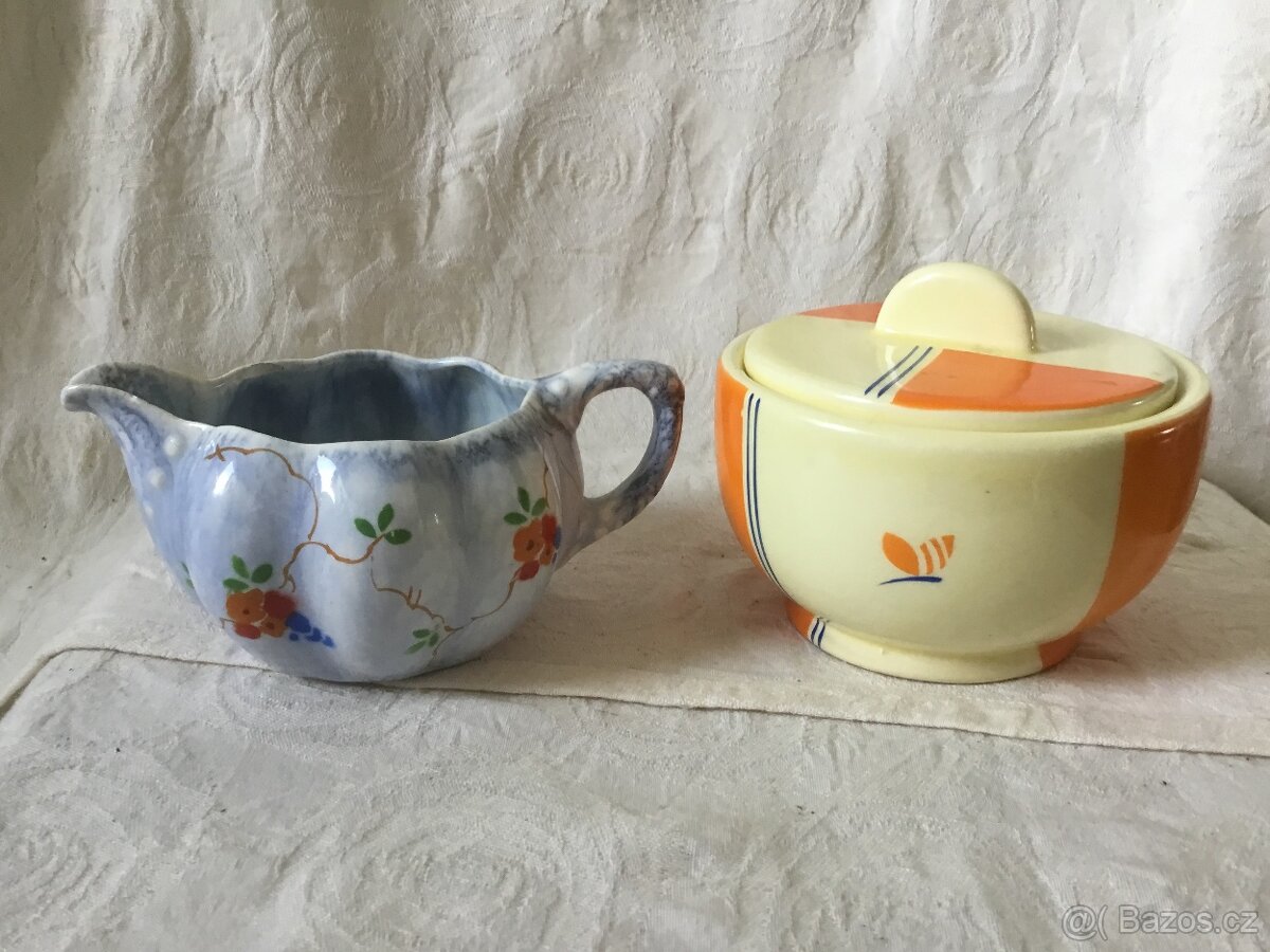 konvicka Art deco, cukrenka, vice druhu - 5