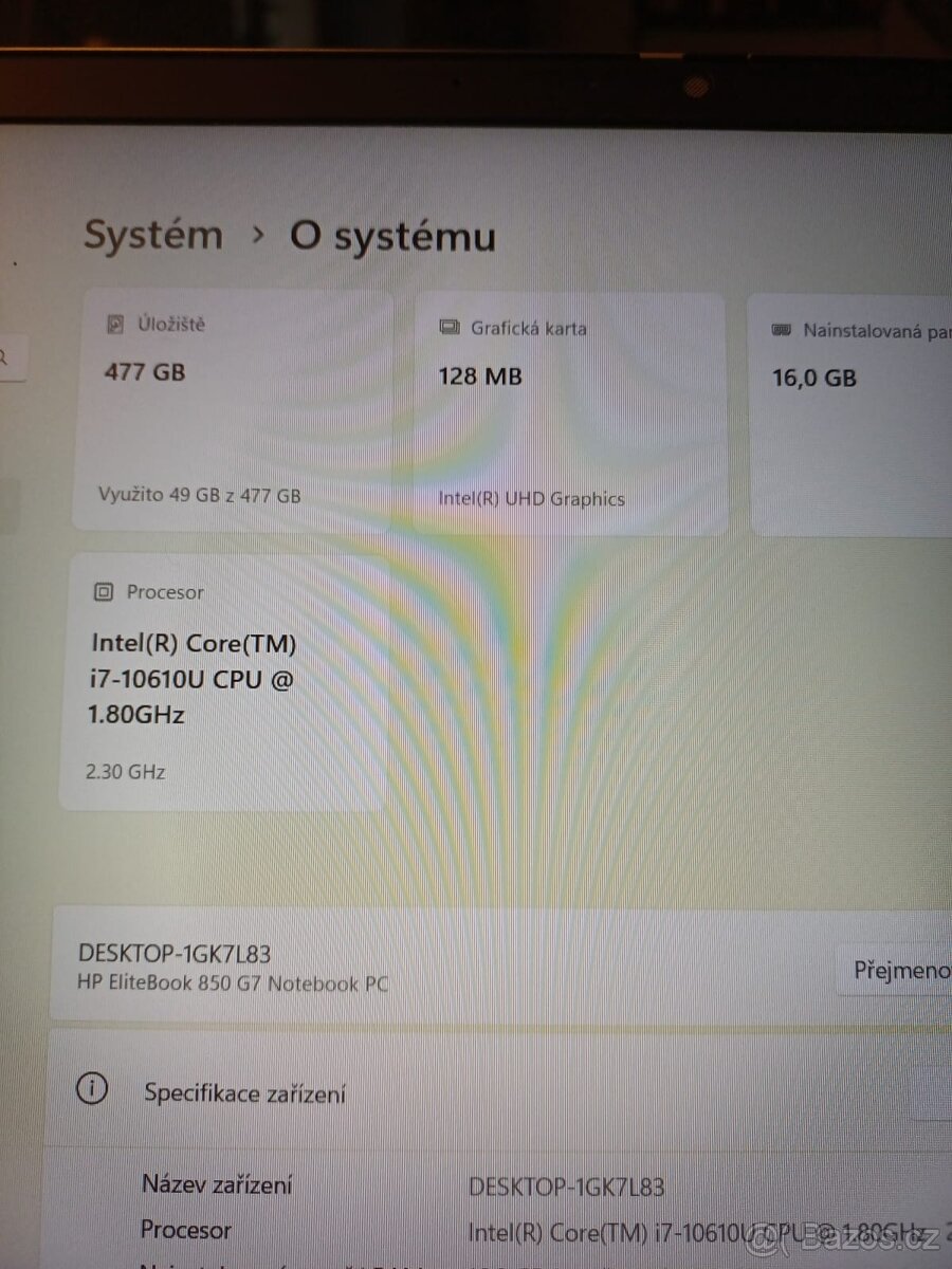 HP Elitebook 850 g7 - 5