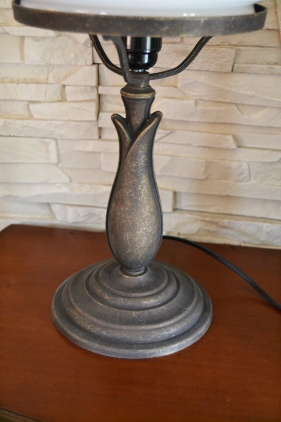 Mosazná stolní lampa 42cm - 5