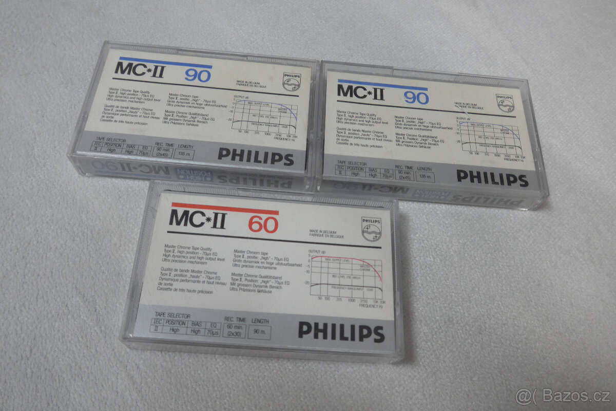 AudioKazety PHILIPS MC-II60 MC-II90 3ks - 5