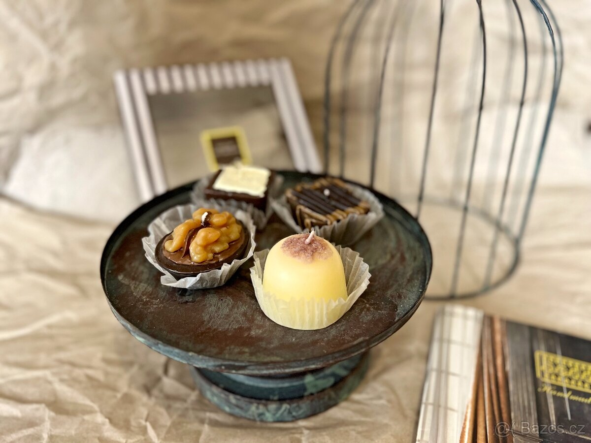 Dárková sada Svíčky Čokoládové Cupcakes (Dortíky) - 5