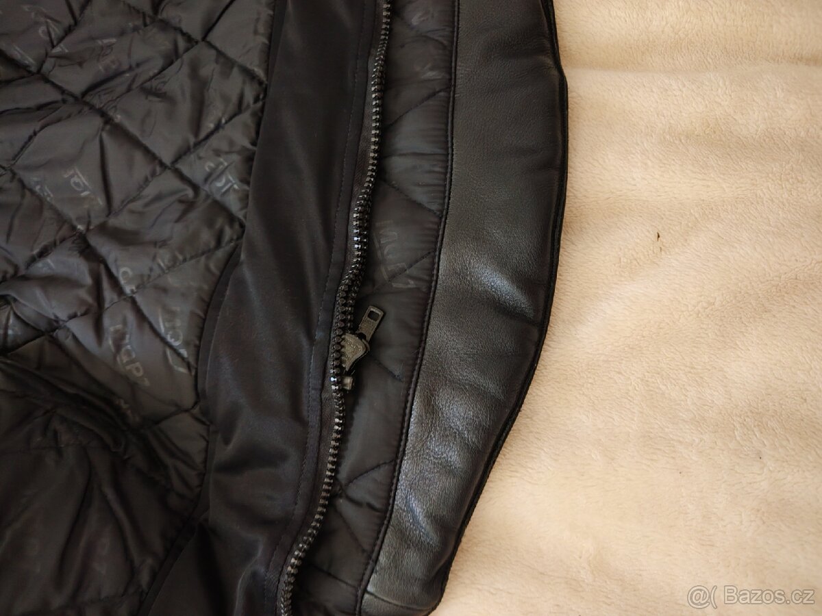 Kožená pánská moto bunda 52 - 5