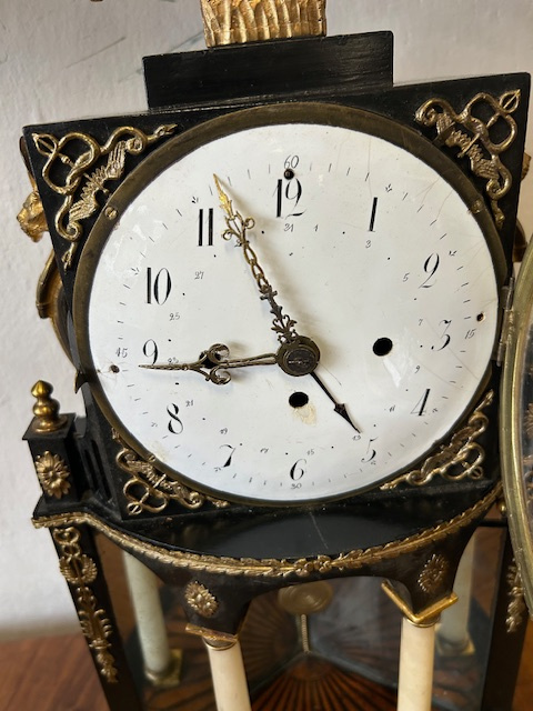 Empírové hodiny - originál. - 5