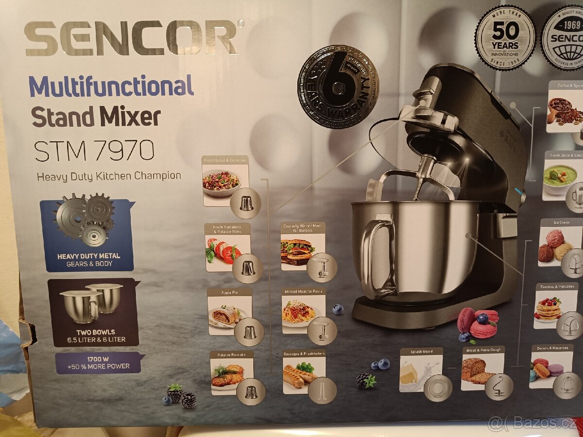 Kuchyňský robot Sencor multifuctional Stand mixér , STM 7970 - 5