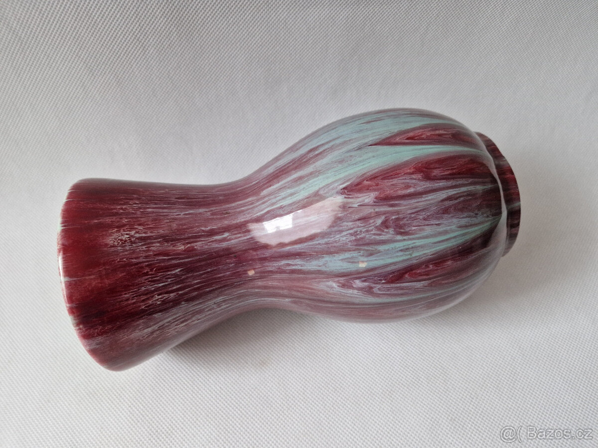 Stará keramická váza Horní Bříza Art Deco 22cm - 5