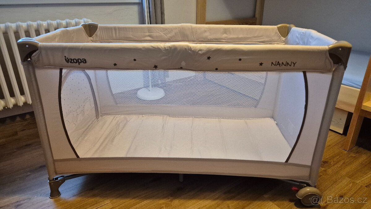 Cestovní postýlka ZOPA NANNY s polohováním + matrace - 5