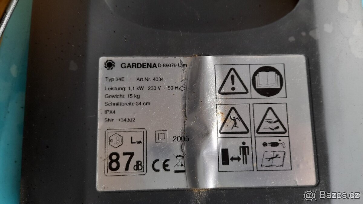 Elektrická sekačka Gardena 1,1 Kw - 5