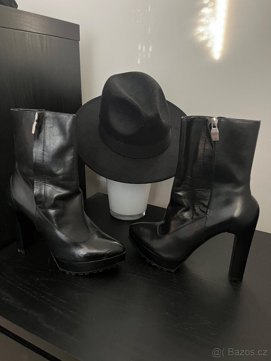 Kotníkové vysoké boty Zara - 5