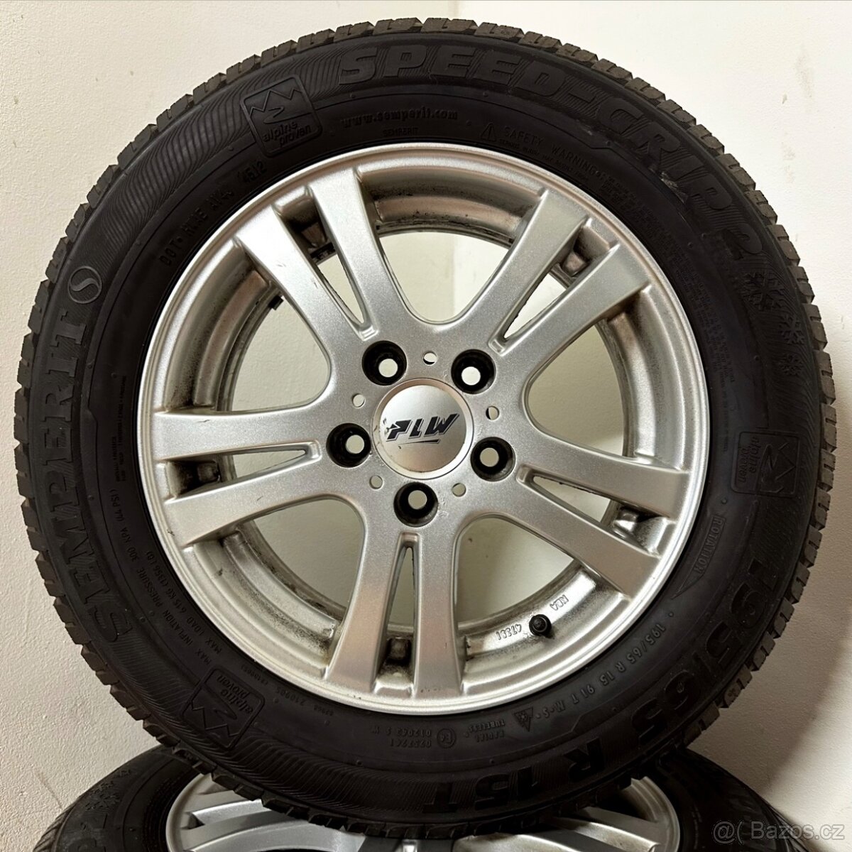 PLW - VW/ŠKODA 5x112 R15 ET44+ZIMNÍ 195/65R15 6mm - 5