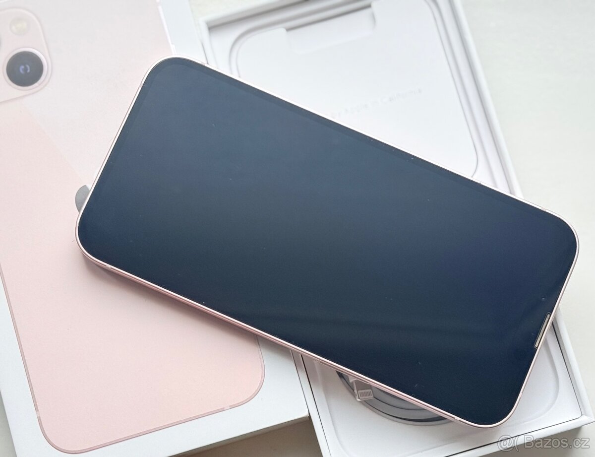 iPhone 13 Pink BATERIE 100% TOP - 5