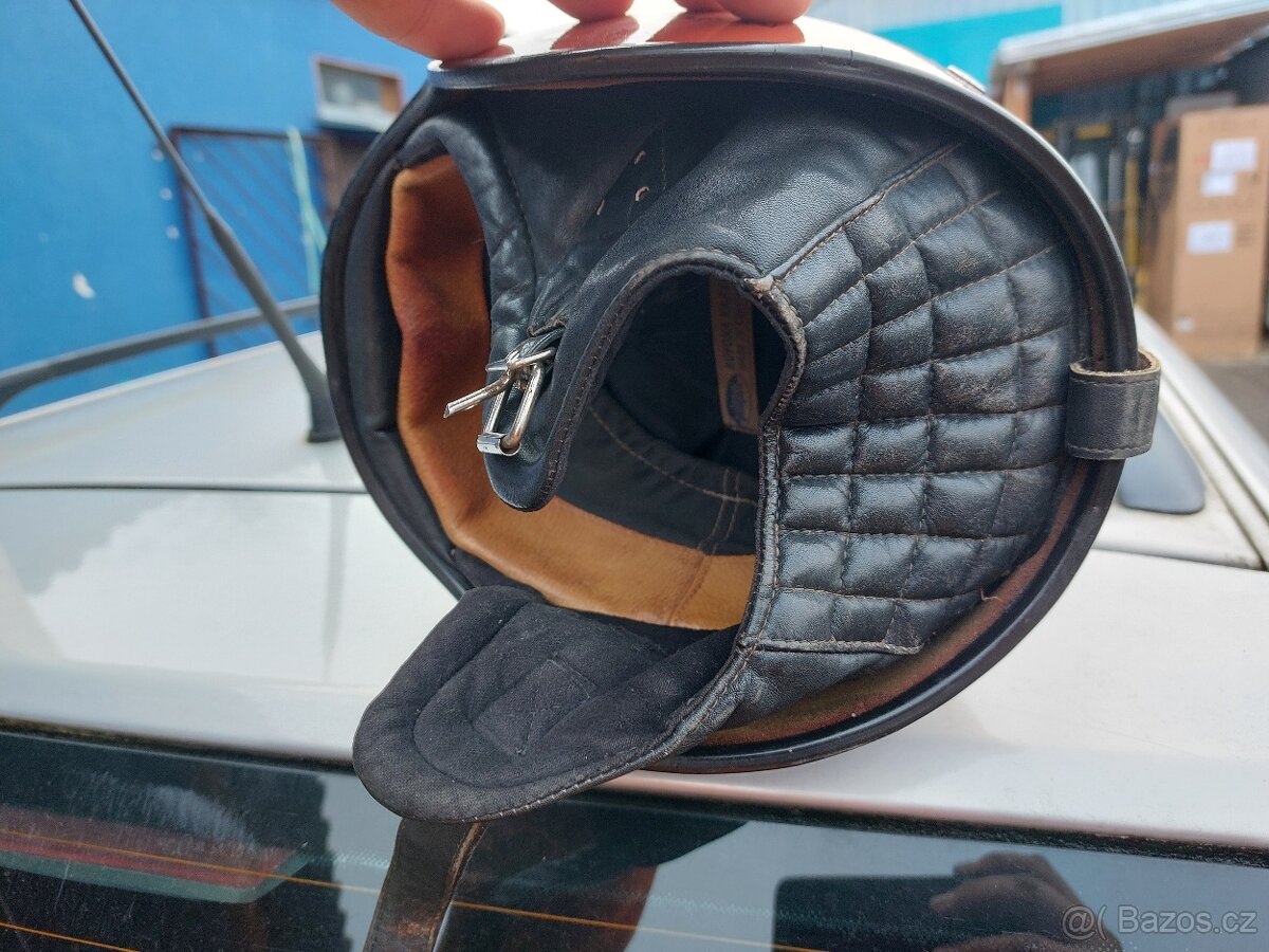Stará motopřilba Kovona na veterána. - 5