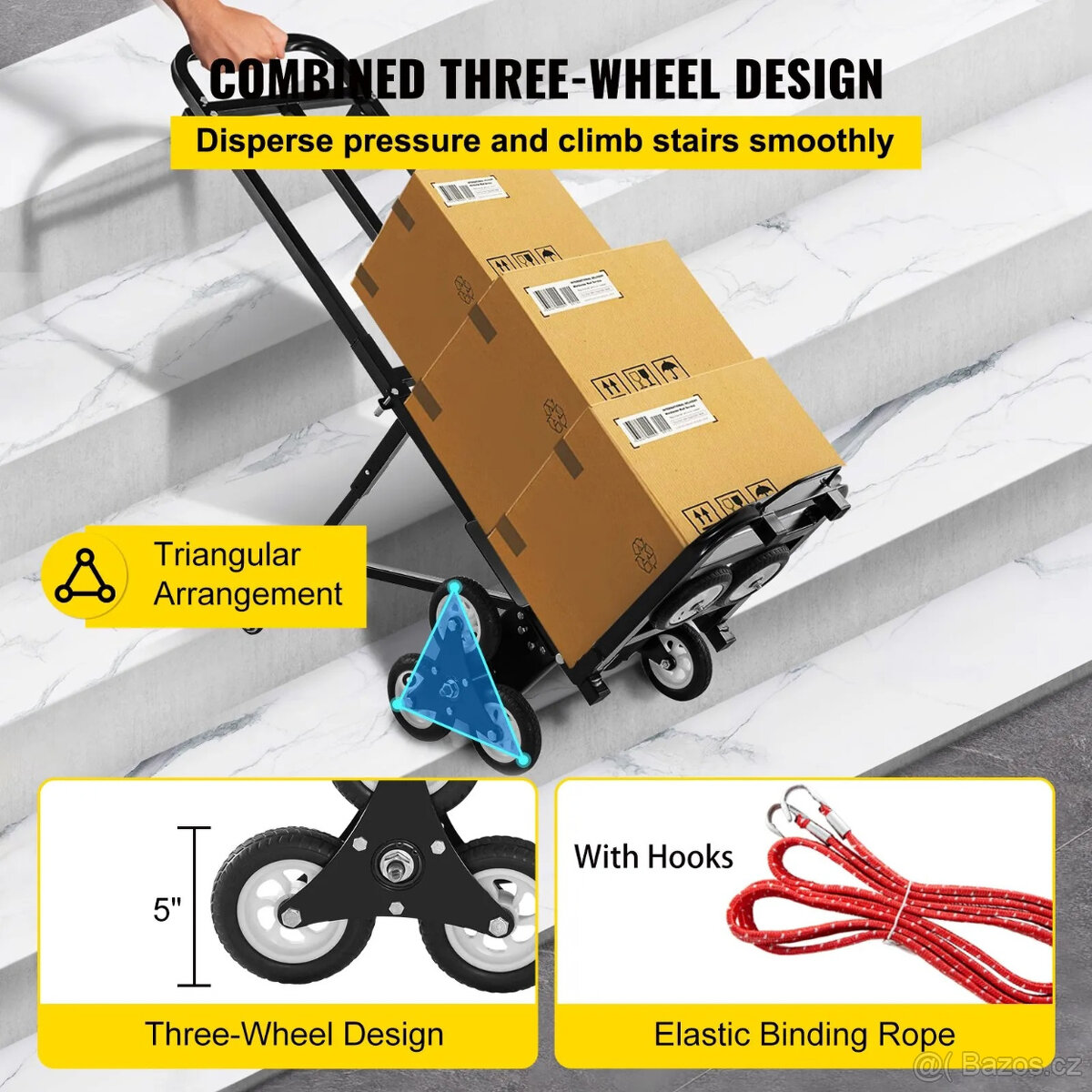 Ocelový schodišťový rudl Vevor - 5