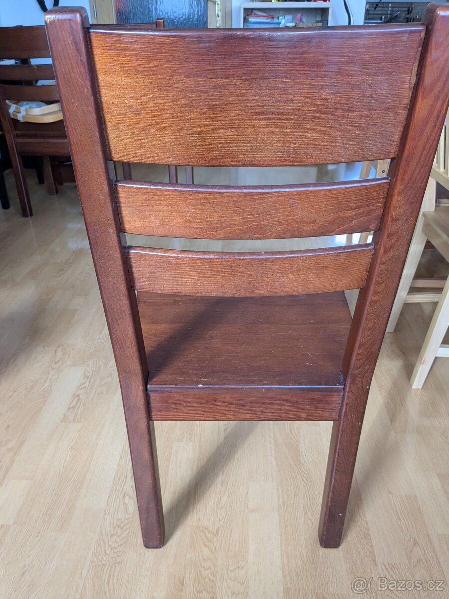 Jídelní stůl masiv + 6 židlí - 5