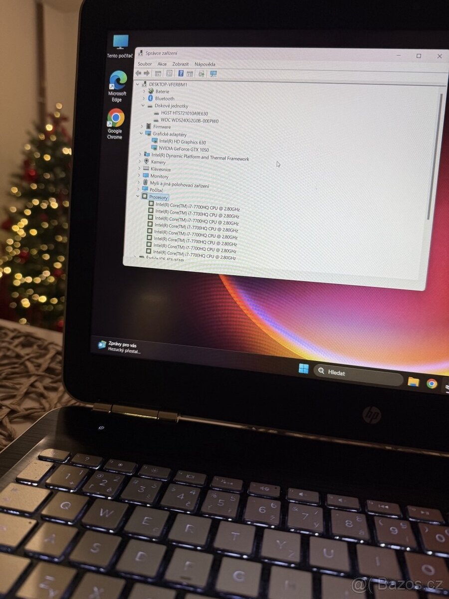 Prodám herní notebook HP Pavilion Gaming 15-bc202nc - 5