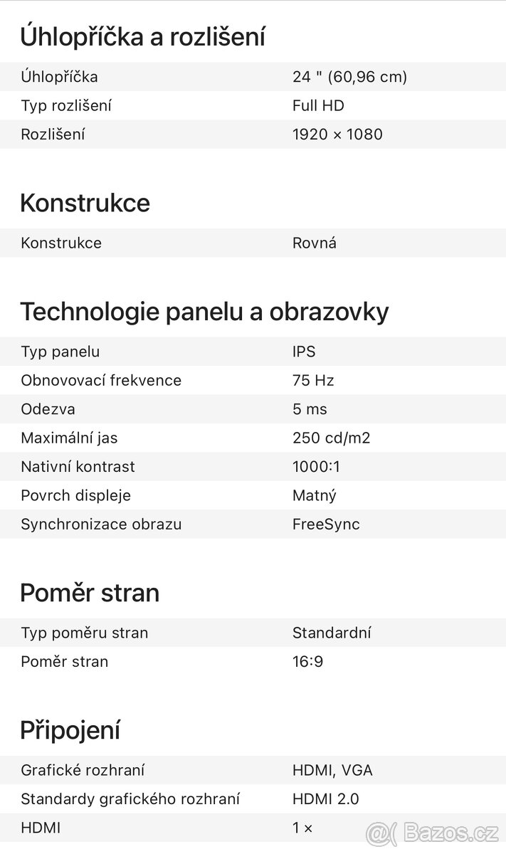 Monitor Samsung 24", IPS, 1920x1080 - 5