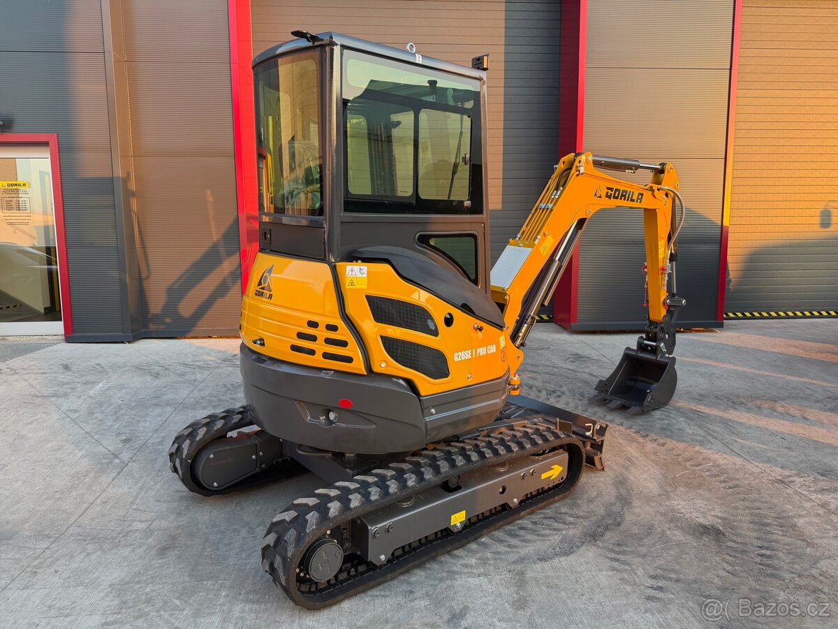 Minibagr Gorila G27SE PRO CAB - Sleva akce 59.000,- - 5