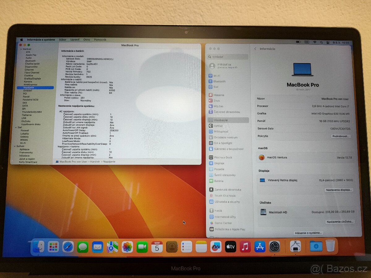 MacBook Pro 15 2017 | i7 • 16GB • 256GB - 5