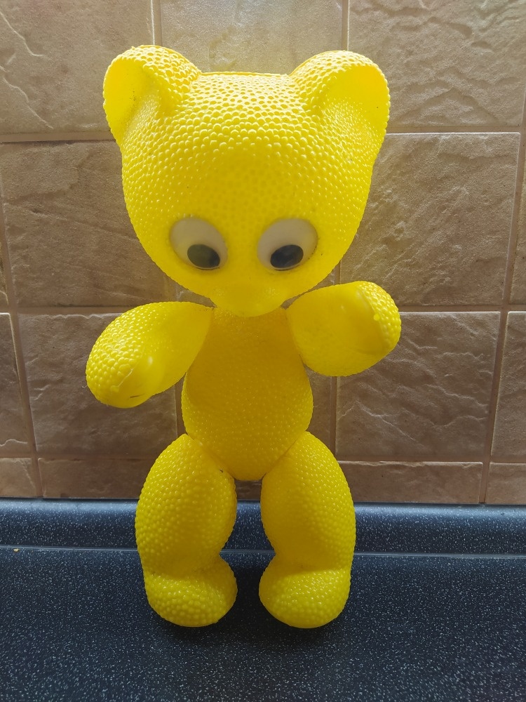 Retro medvěd žlutý - 5