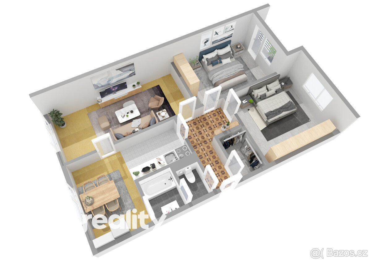 Prodej bytu 3+1, Hradec Králové, ulice Štefánikova - 5