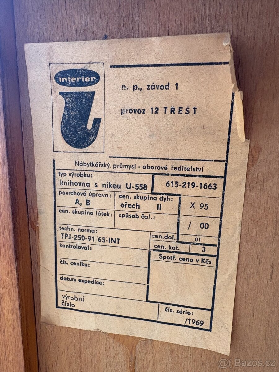 Prodám vzácný retro nábytek rv 1966 - 5