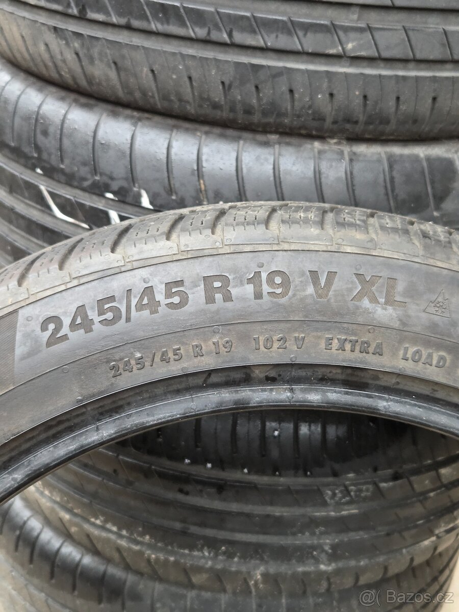 245 45 r 19 - 5.5mm - R 19 245/45 zimní gumy kola pneu шини - 5