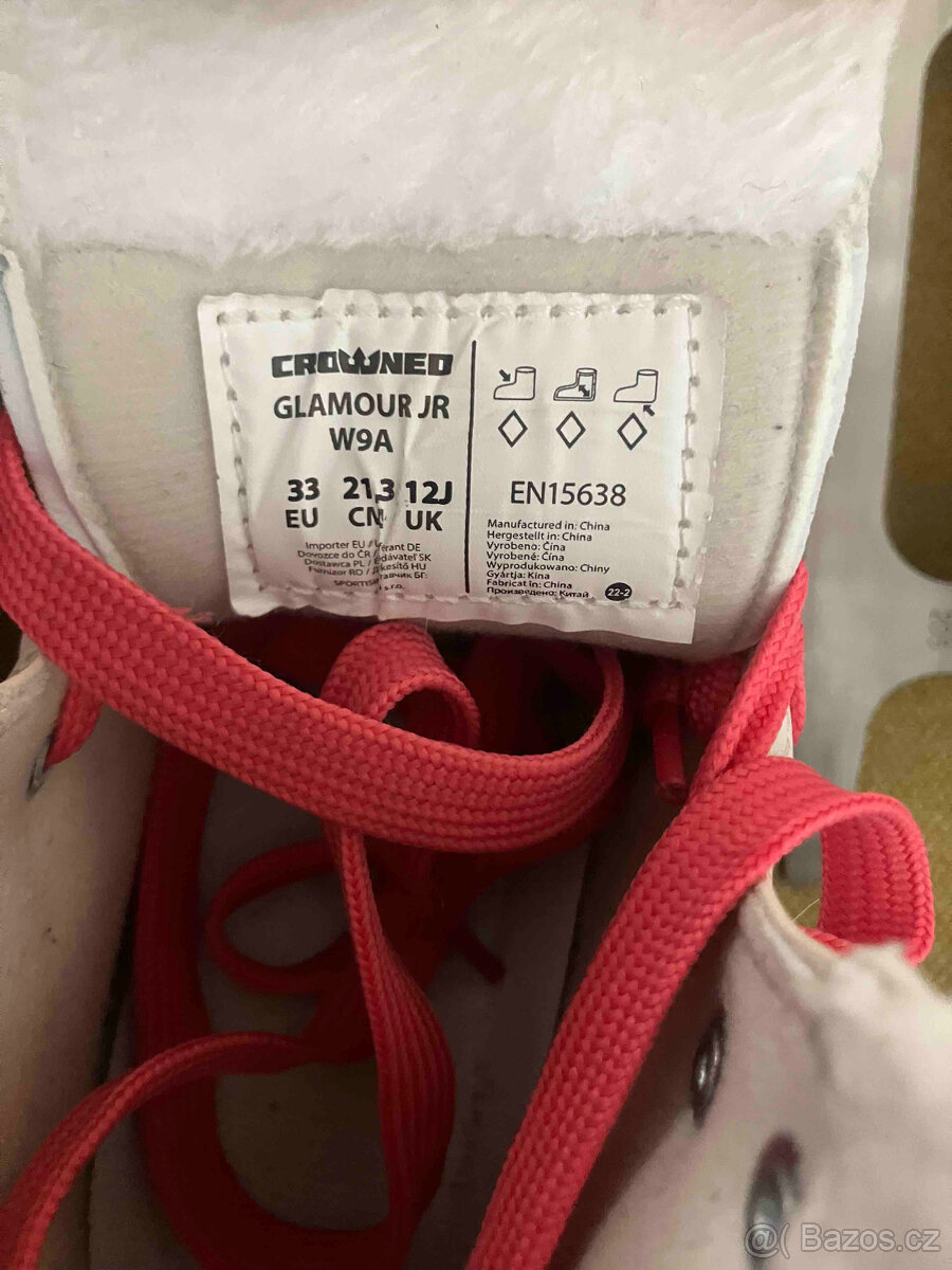 Dívčí brusle s beránkem velikost 33 - 5