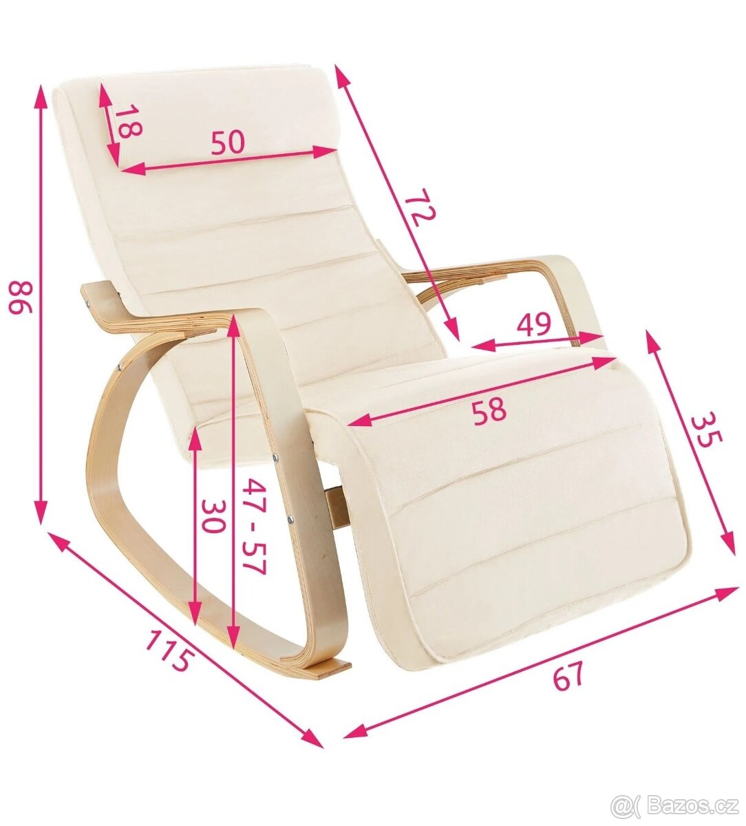 Prodám houpací relaxační křeslo - 5