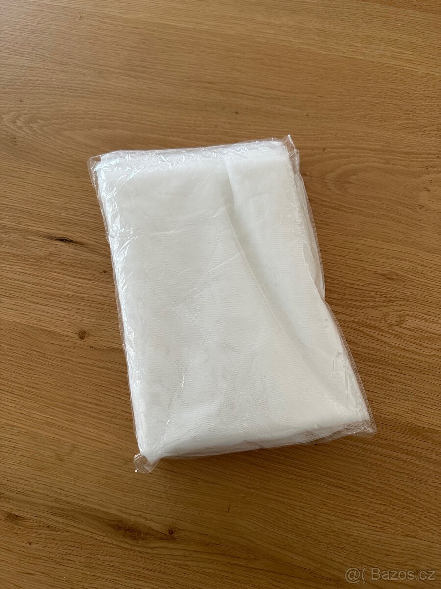 Svatební bílý šifon 8 metrů - 5