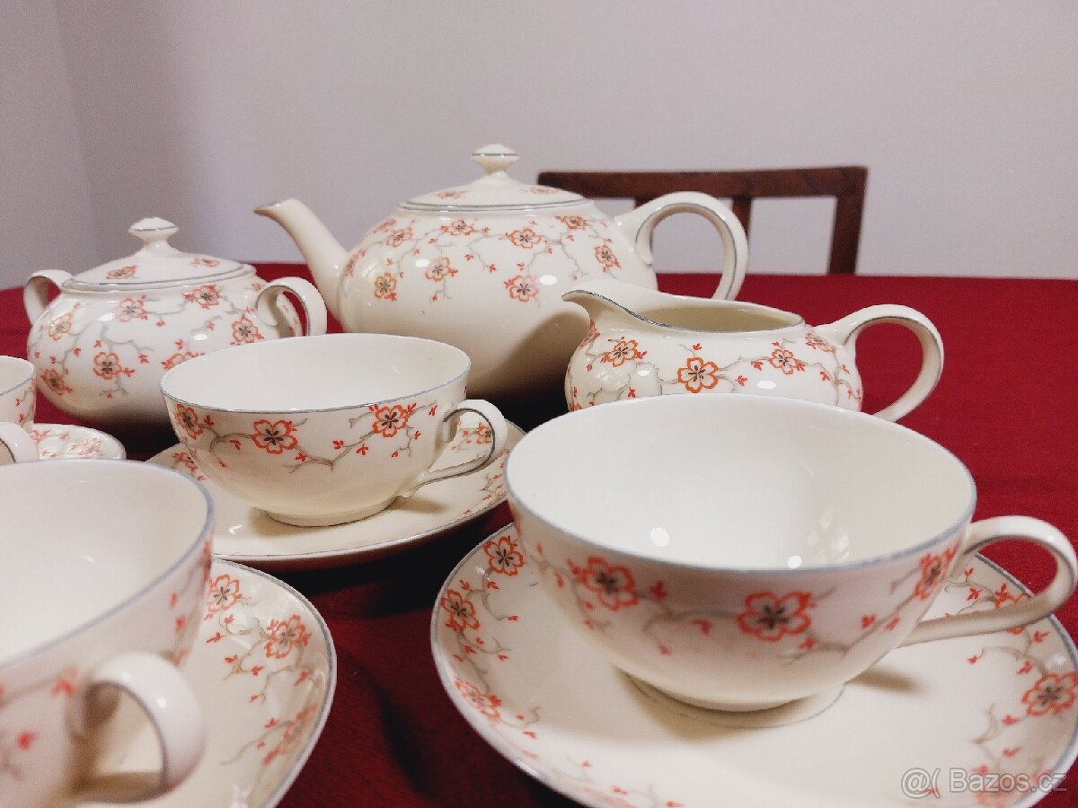 Porcelánová kávová souprava Art Deco - 5