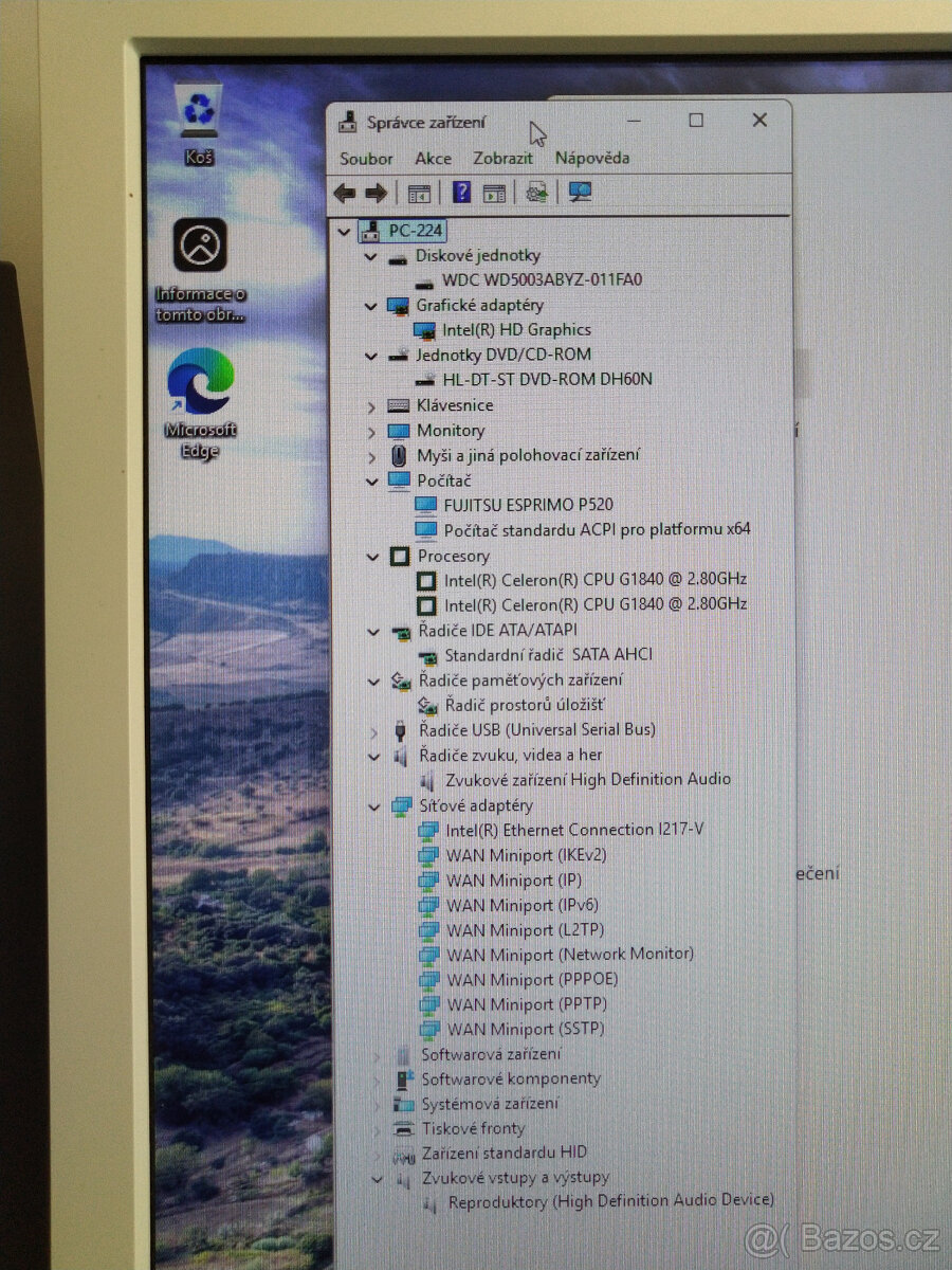 PC#224 počítač Fujitsu Esprimo P520 E85+, Win 11 - 5