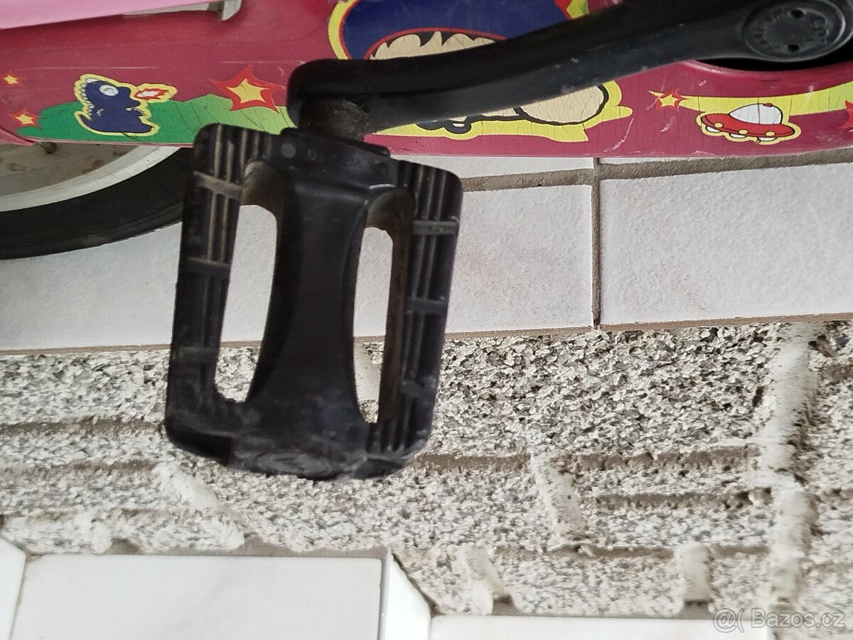 Dětské růžové kolo velikost 5-7 let - 5