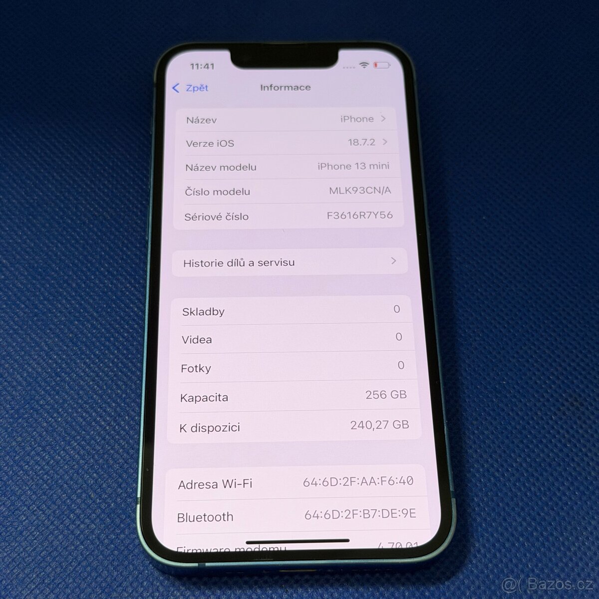 iphone 13 mini 256GB Blue, pěkný stav - 5