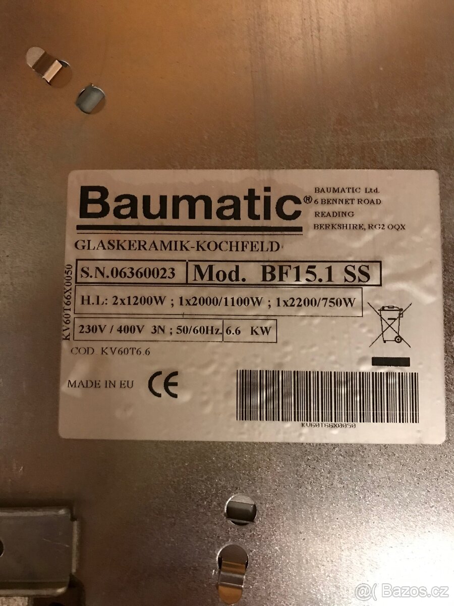 Keramická varná deska Baumatic - 5