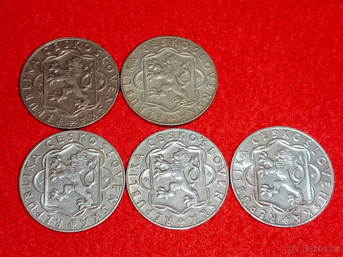 Československé stříbrné mince 143 ks - pouze komplet - 5