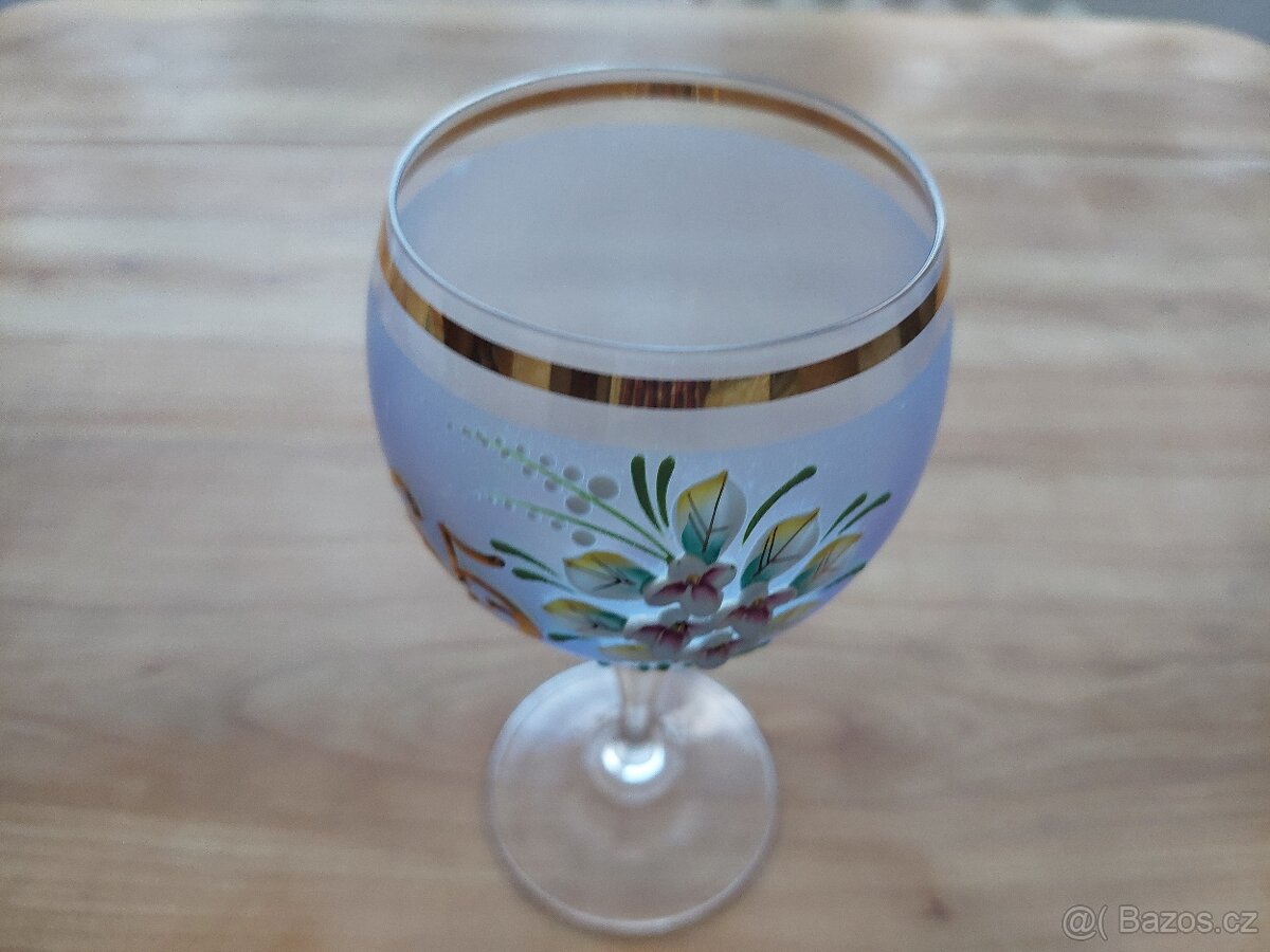 Ručně malovaná sklenice k 65. výročí, životní jubileum dárek - 5