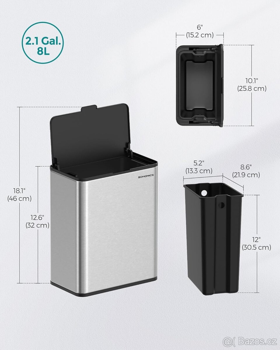 NOVÝ ODPADKOVÝ KOŠ 8L - 5