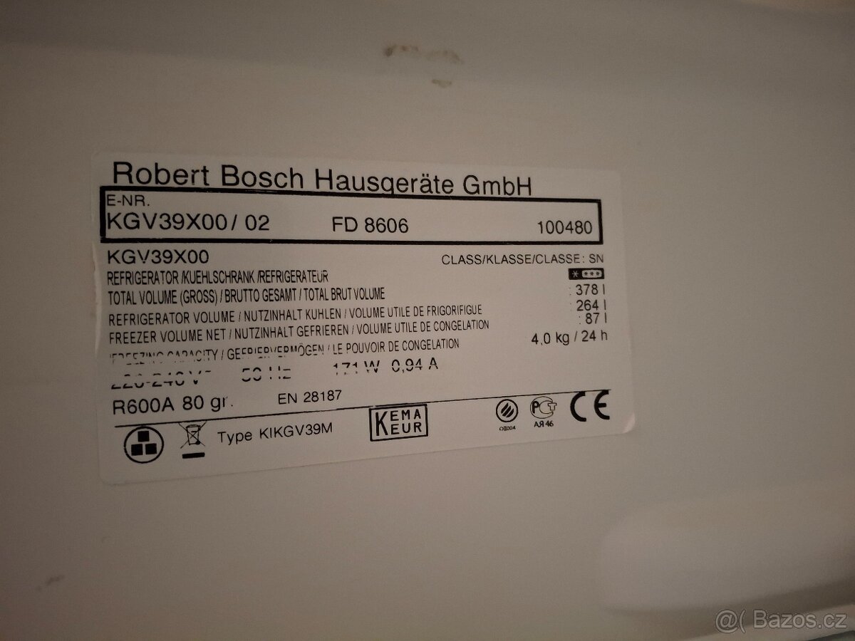 Lednička s mrazákem BOSH - 5