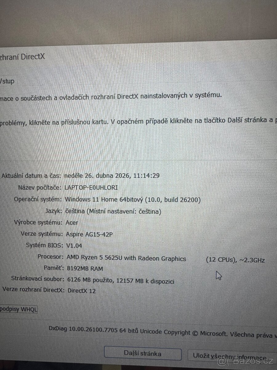 Notebook Acer Aspire Go 15 - 5